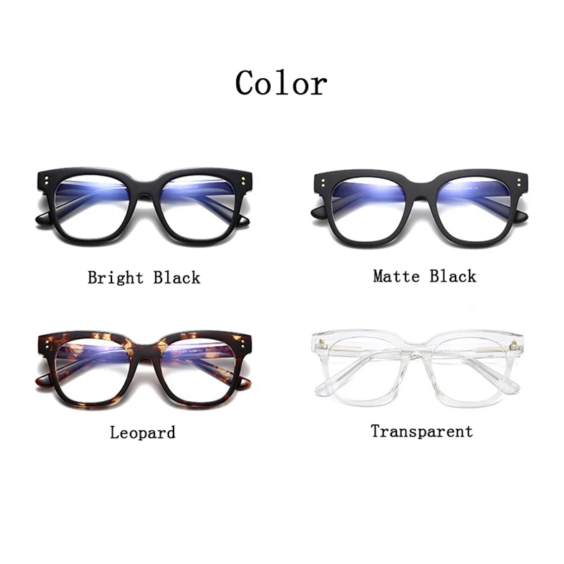 Женские ацетатные прозрачные стекла es ретро заклепки мужские для глаз