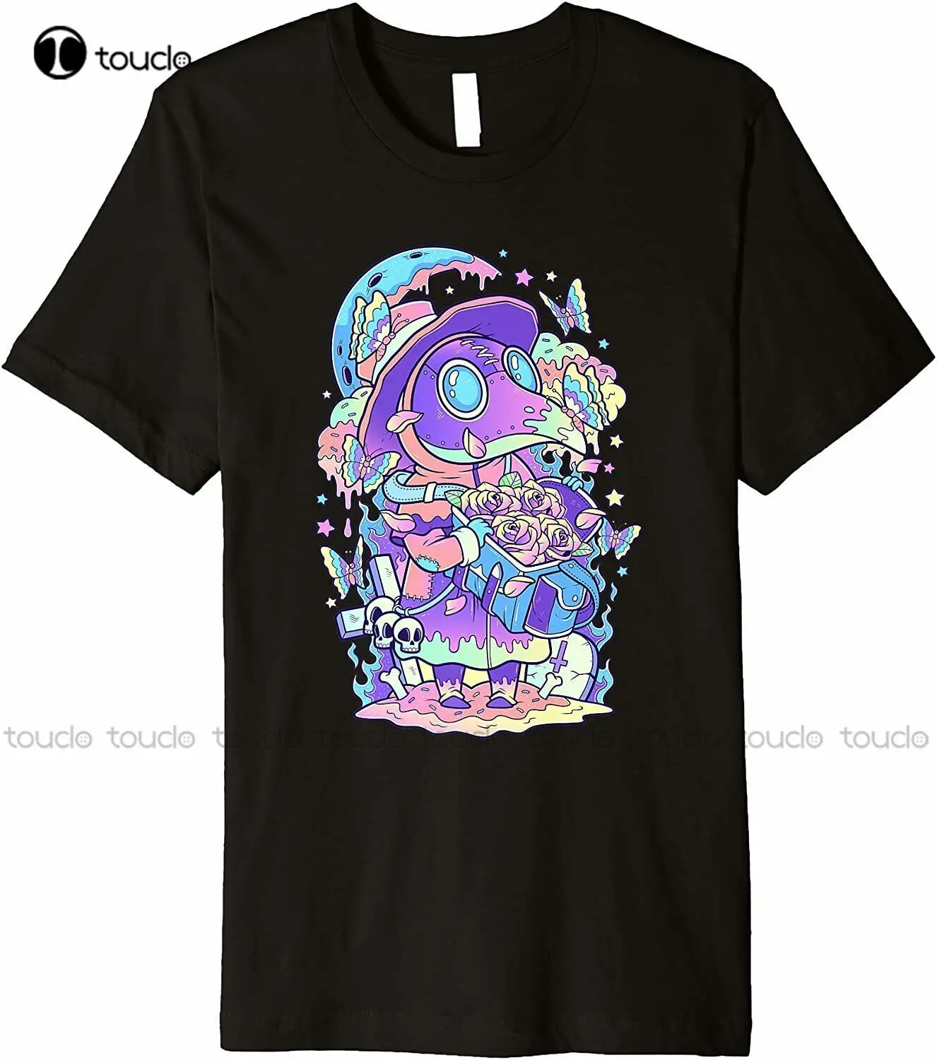 

New Kawaii Pastel Goth Cute And Creepy Plague Doctor T Shirt - Size S-5Xl Cotton Tee Shirt