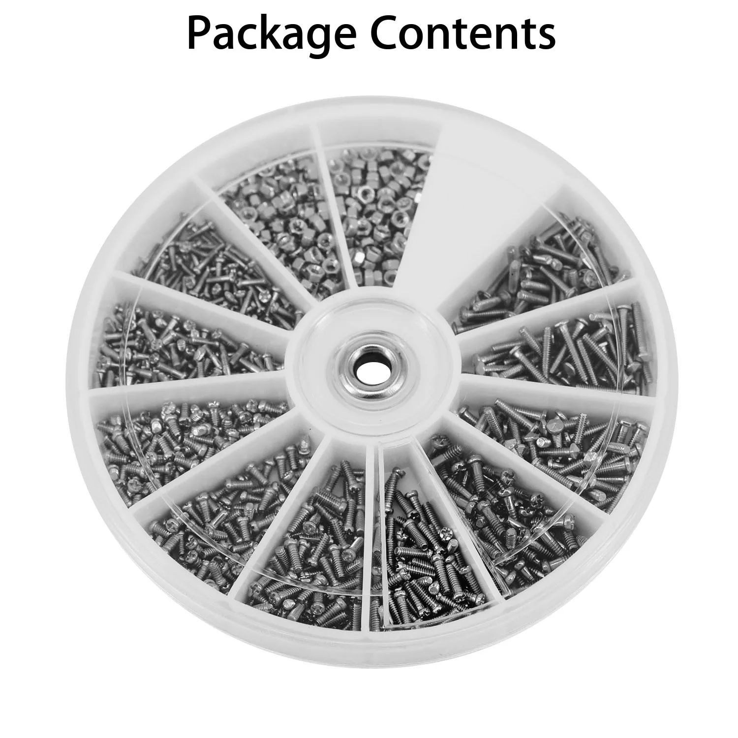 1000pcs~Stainless Steel Screws Bolts With Hex Nuts Washers Assortment Kit Parts | Инструменты