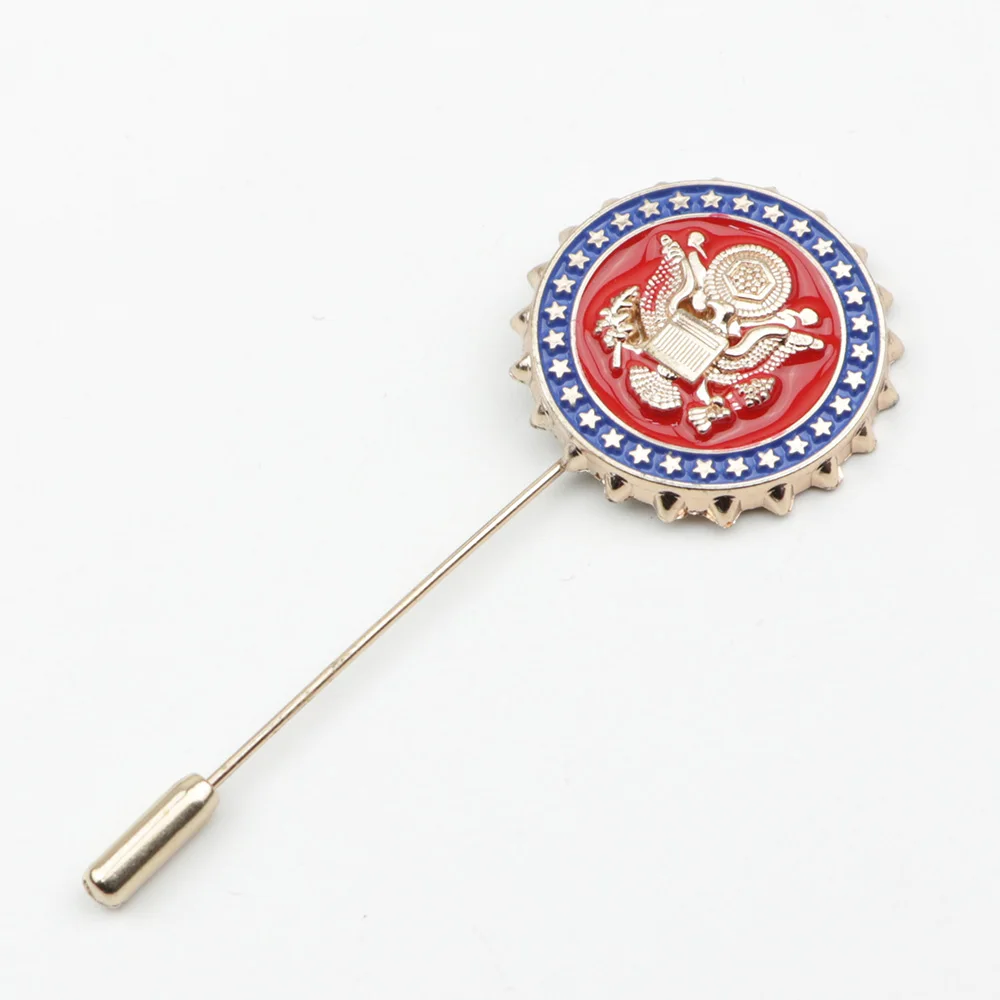 Мужская брошь в форме листа брошка с пентаграммой лацканами Корсажная на