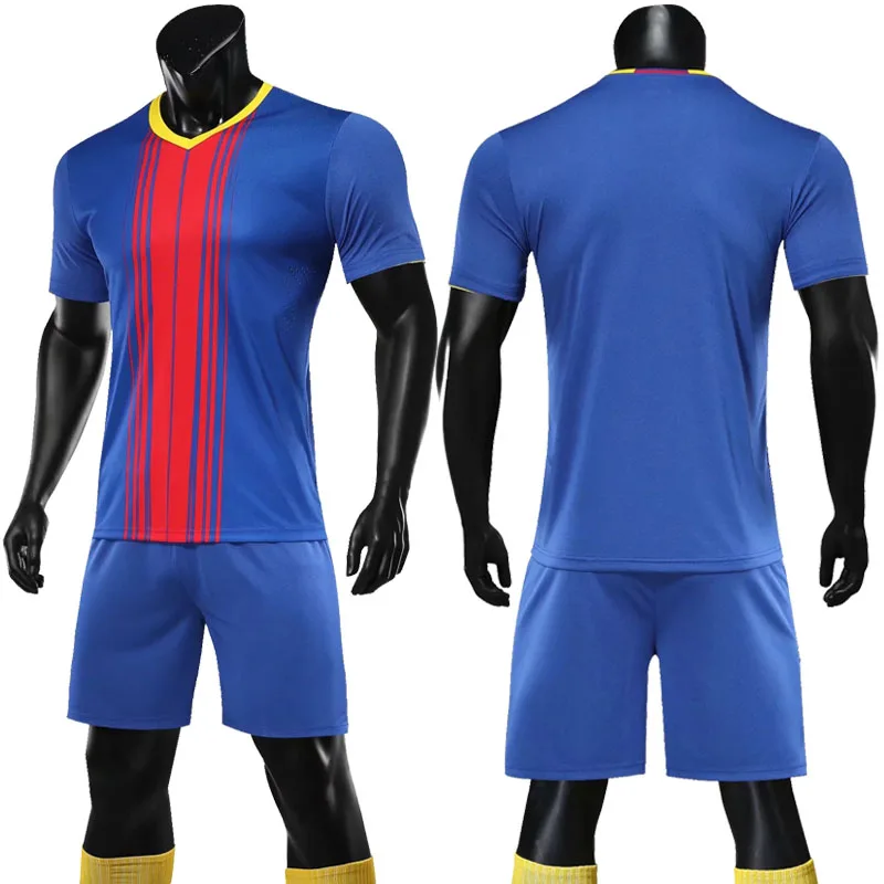 Новый сезон 2019 футбольные Джерси для взрослых и детей футбольный комплект