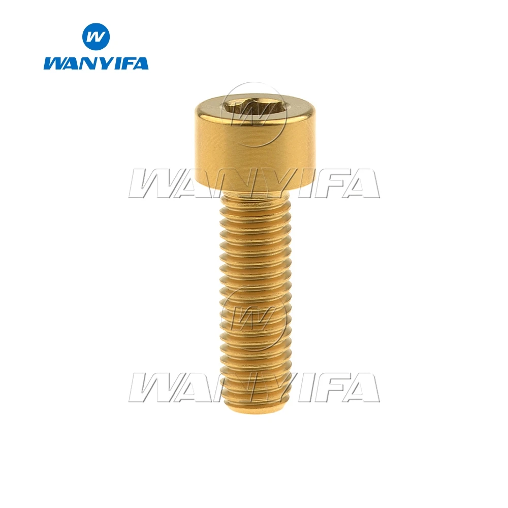 Титановый &quotwanifa&quot Ti M8 X 15 20 25 30 35 мм Шестигранная головка для ключа болты винт