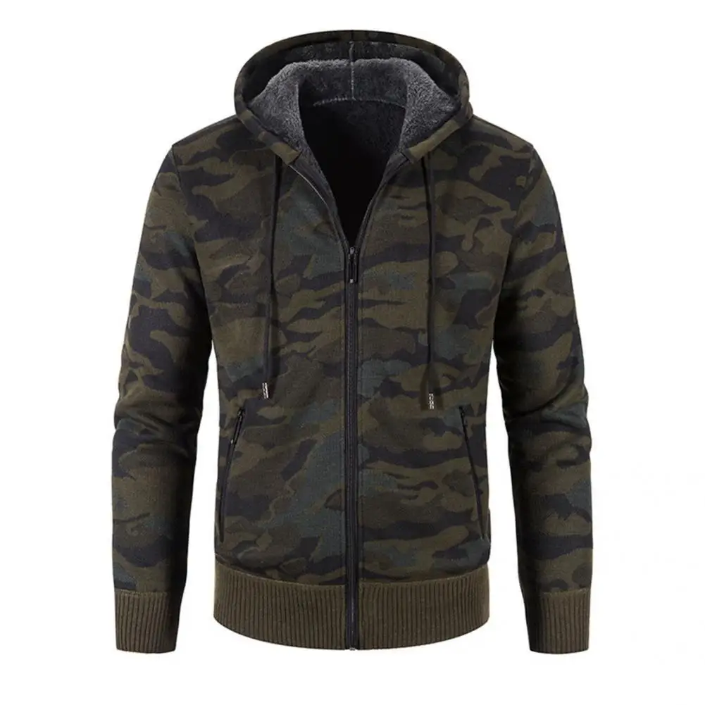 

Soft Cool Camouflage Thick Jacket All Match Jacket Cardigan for Daily Wear
