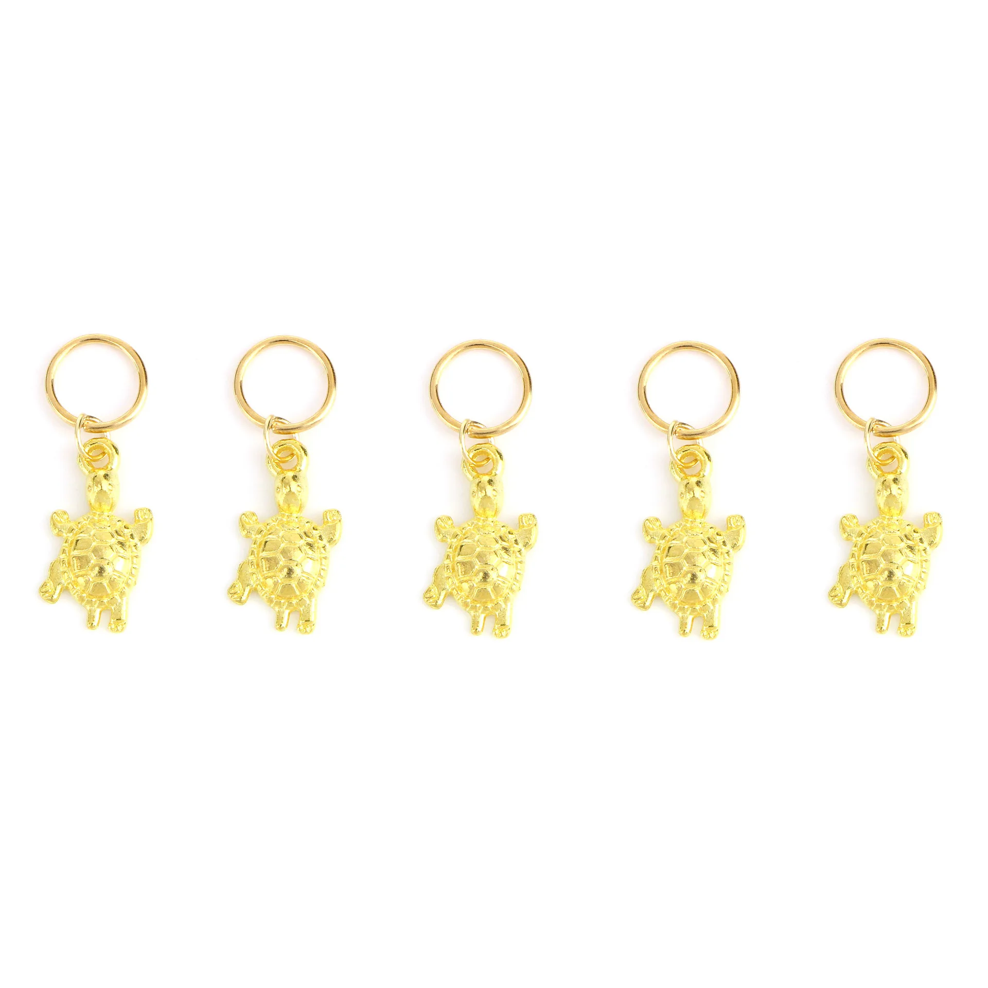 120 шт. золотые косички для волос с листьями черепахой дреды бусины кольца