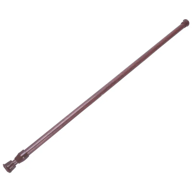 

Extendable Telescopic Spring Loaded Net Voile Tension Curtain Rail Pole Rods,55~90Cm,Wood color