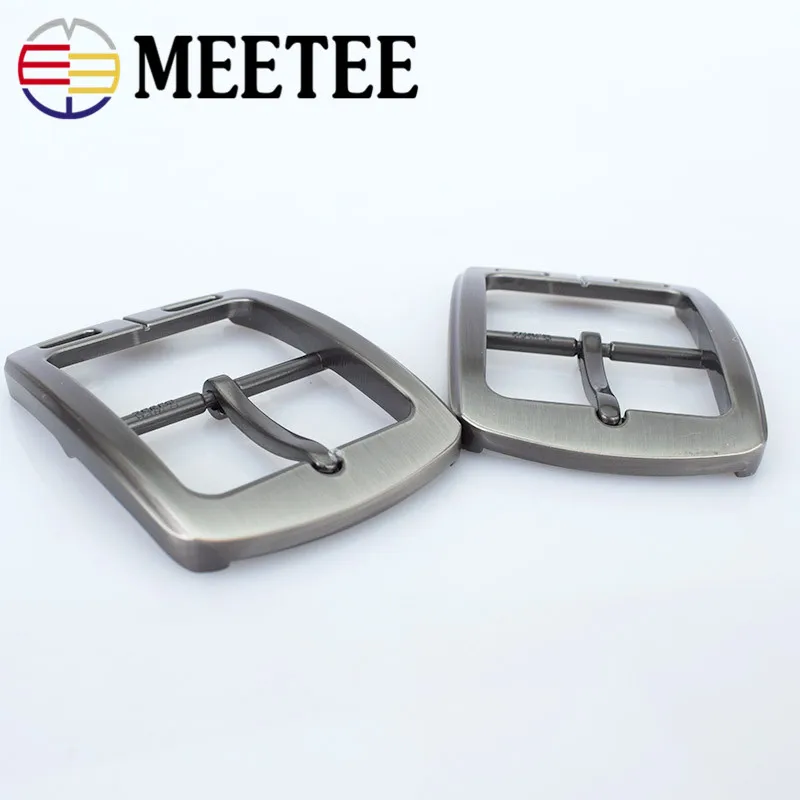 Meetee 38 мм Мужской металлический матовый ремень с пряжкой на голову DIY украшения
