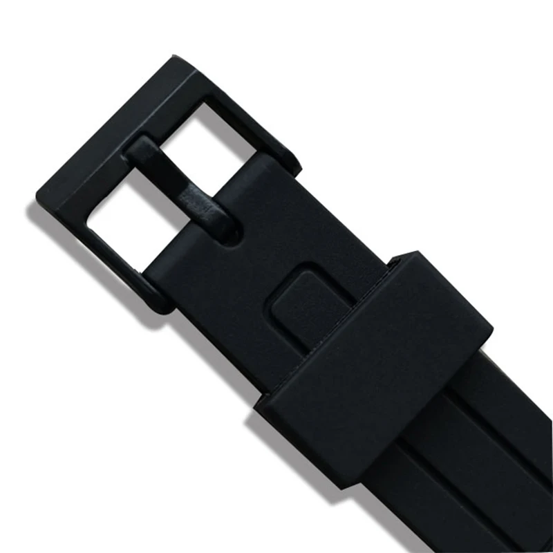 16mm 18mm 20mm Silicone Watch Strap Band Women Men Black Sport Diving Rubber Watchbands Buckle For Casio Watch Accessories