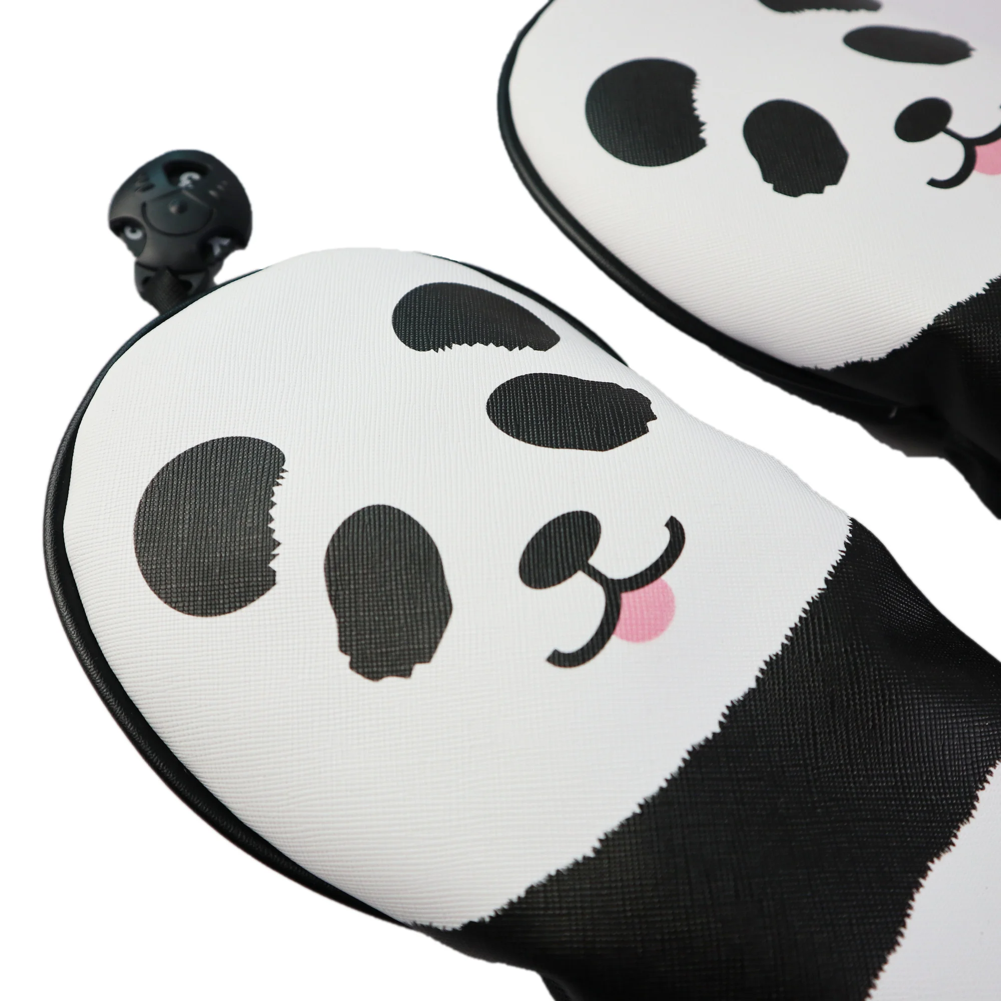 

Sbart Golf Headcover Panda Driver Fairway Wood Set Cartoon Head Covers Pu Leather Lovely