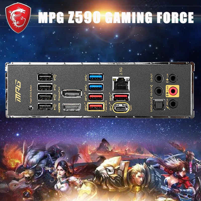 

MSI MEG Z590 GAMING FORCE Motherboard LGA 1200 DDR4 128GB 10th/11th-Gen CPU PCI-E 4.0 Overlocking Desktop Z590 Placa-Me 1200