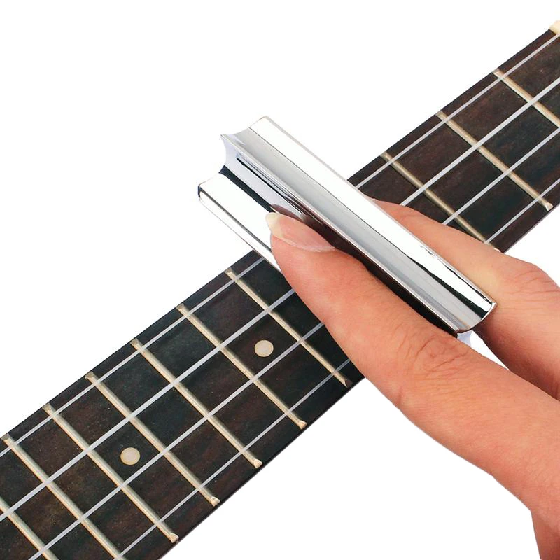 

Guitar Slide Steel Solid Stainless Tone Bar Hawaiian Slider for Acoustic Electric Guitar Instruments Portable(Chrome Color)