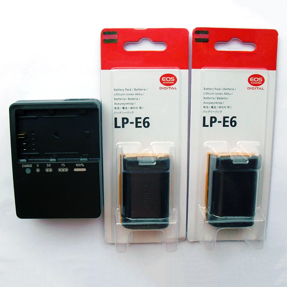 Аккумулятор LP-E6 LPE6 LC-E6E для камеры Canon EOS 5D Mark II III Mark2 mark3 5D2 5D3 6D 60D 60Da 7D 70D 80 оригинал |