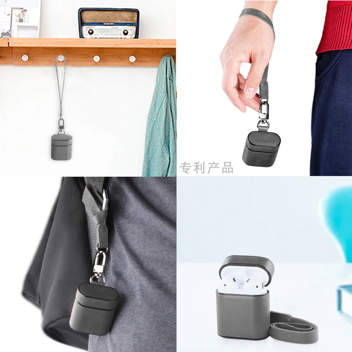 Кожаный пластиковый кожаный портативный защитный чехол металлическая застежка