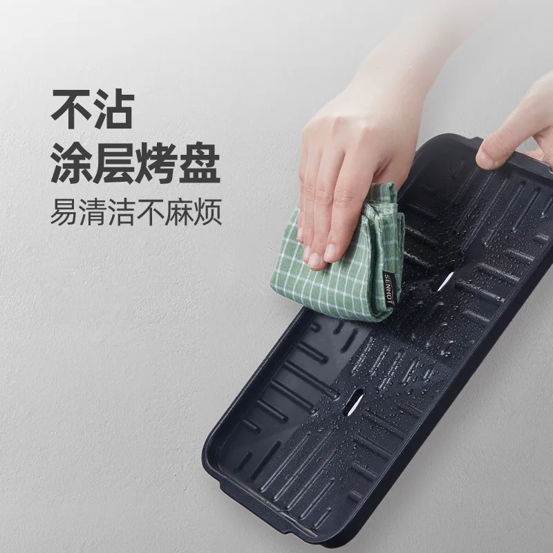 Электрический гриль для барбекю Delan домашняя Бездымная машина неприлипающие