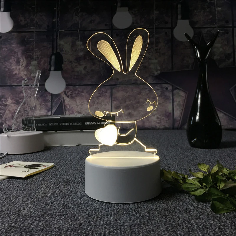 

Anime 3D Lamp Night Light Creative Dream Sleep Led Table Lamp Bedroom Bedside Lamp Company Activities Christmas Gifts for Child