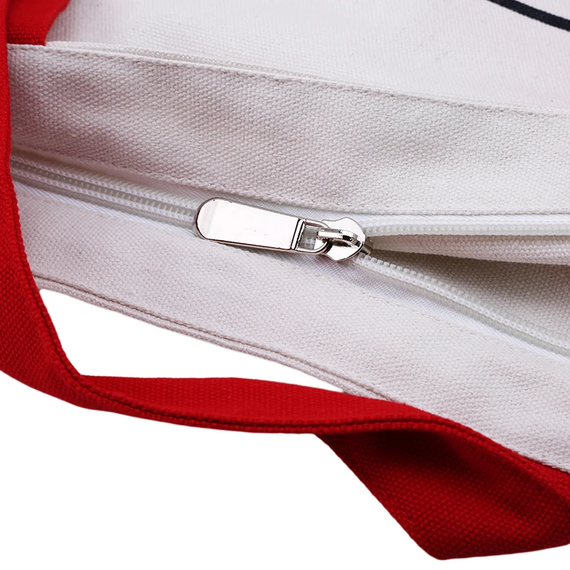 Хлопковая Холщовая Сумка для покупок сумка переноски через плечо многоразовая