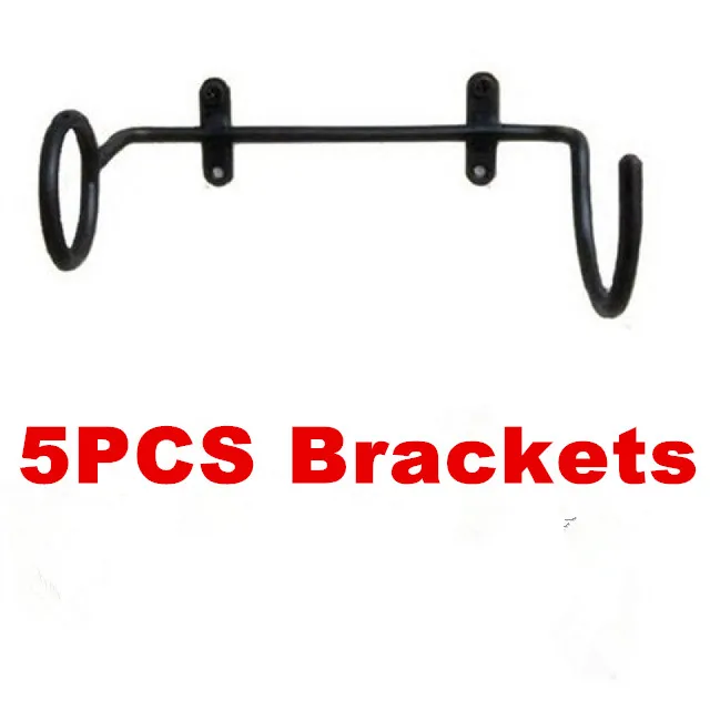 5 PCS Bracket 1-100 шт, горячая распродажа, черный бар, винные бутылки, настенный дисплей, полки кронштейны, мебель, винные бутылки, стойка, кронштейн, поддержка - Цвет: 5 PCS Bracket