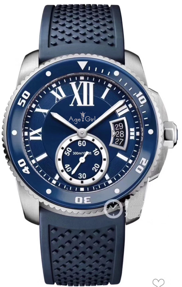 

Classic New Men Automatic Mechanical AISI 316 Stainless Steel Ceramic Rubber Black Blue Rose Gold Sapphire Canvas Watch