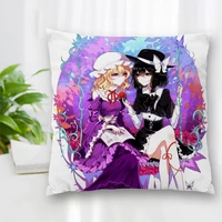 hot sale custom anime maribel hearn square pillowcase zipper pillowcase living room bedroom multi size 35x35cm 40x40cm