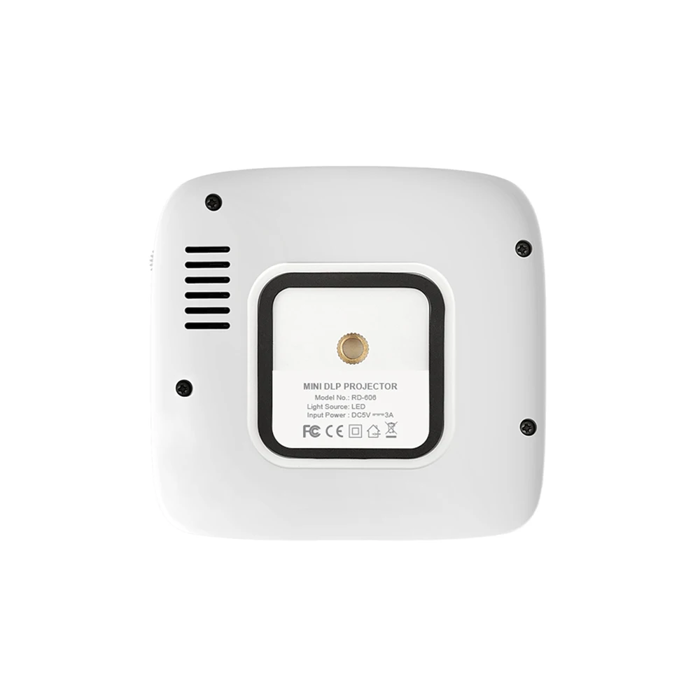 

Mini DLP 606 Projector LED Home Office Projection 1080P Wifi Connection USB HD Port with Remote Controller Tripod EU US Plug