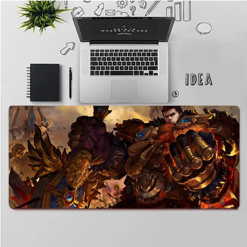 

FHNBLJ Top Quality League of Legends Garen Unique Desktop Pad Game Mousepad Free Shipping Large Mouse Pad Keyboards Mat
