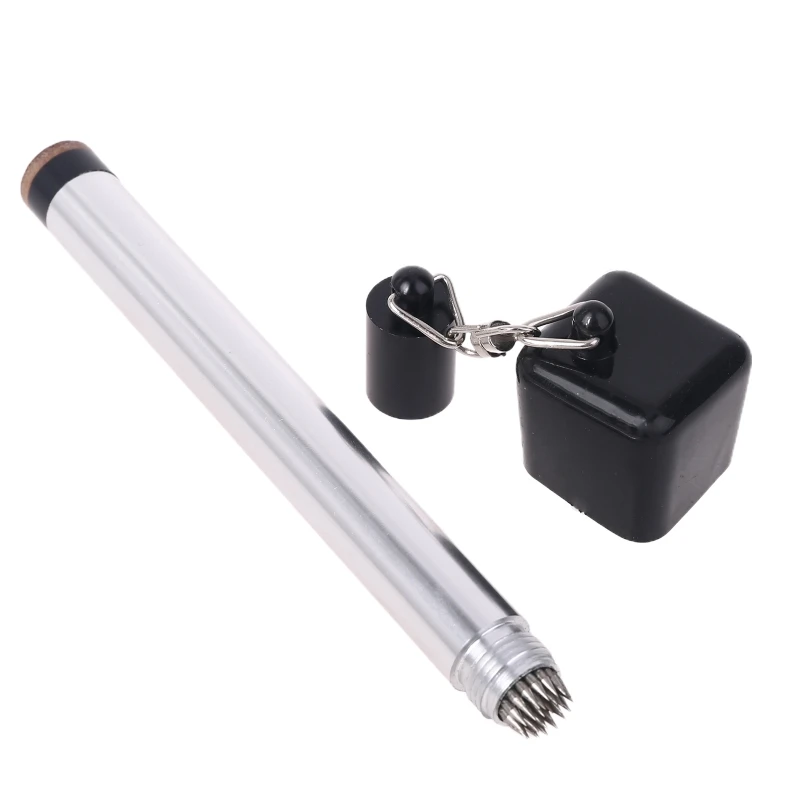 

Бассейн палочка Мел Держатель 2 в 1 Портативный чокер наконечник для кия Палочки Шило инструмент для бильярдного кия аксессуары для снукера ...