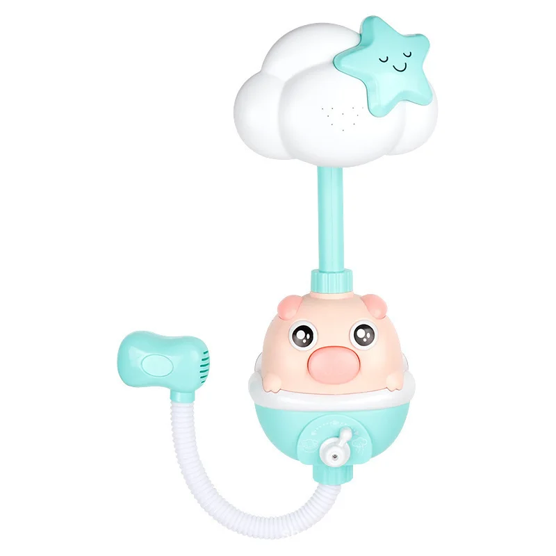 

Baby Bath Toys shower Rain Head Plastic Children Game Water Faucet Electric Water Spray Toy Swimming Bathroom ducha para nino