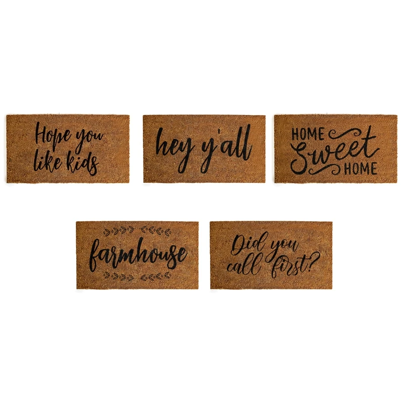 

Coir Welcome Mats For Front Door Funny Door Mat Outside Farmhouse Welcome Mat With Non-Slip Backing Funny Welcome Mat