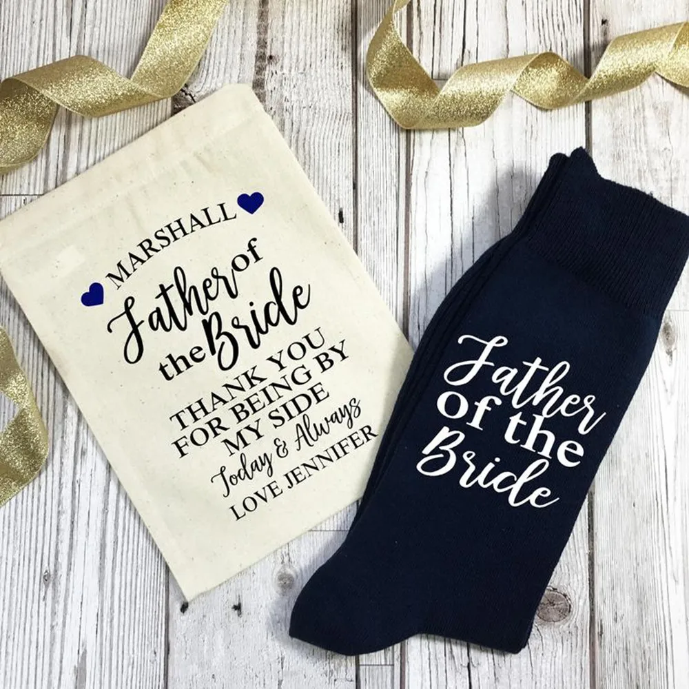 На заказ имя дата отец невесты свадьба утро носки выбор цветов с подарочной