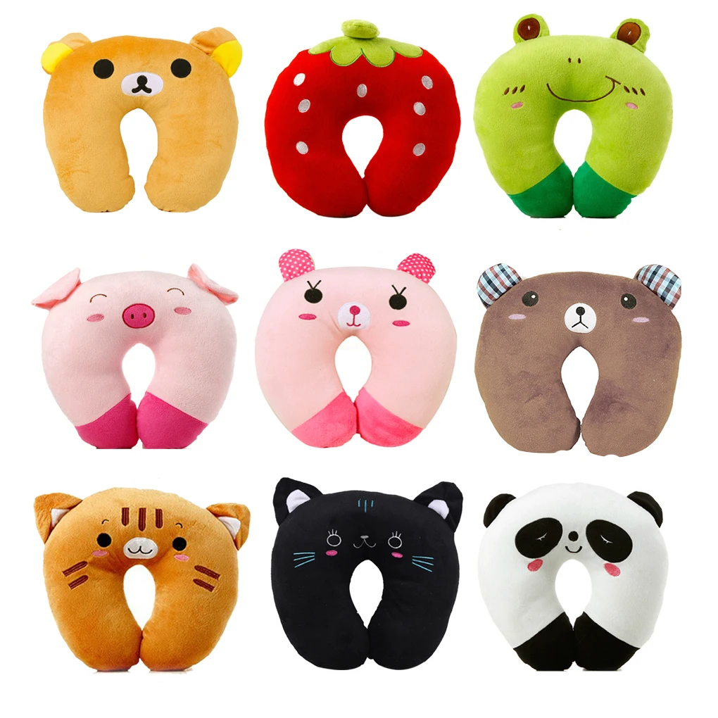 U образная подушка для шеи из мультфильма плюшевая сна Симпатичный Самолет