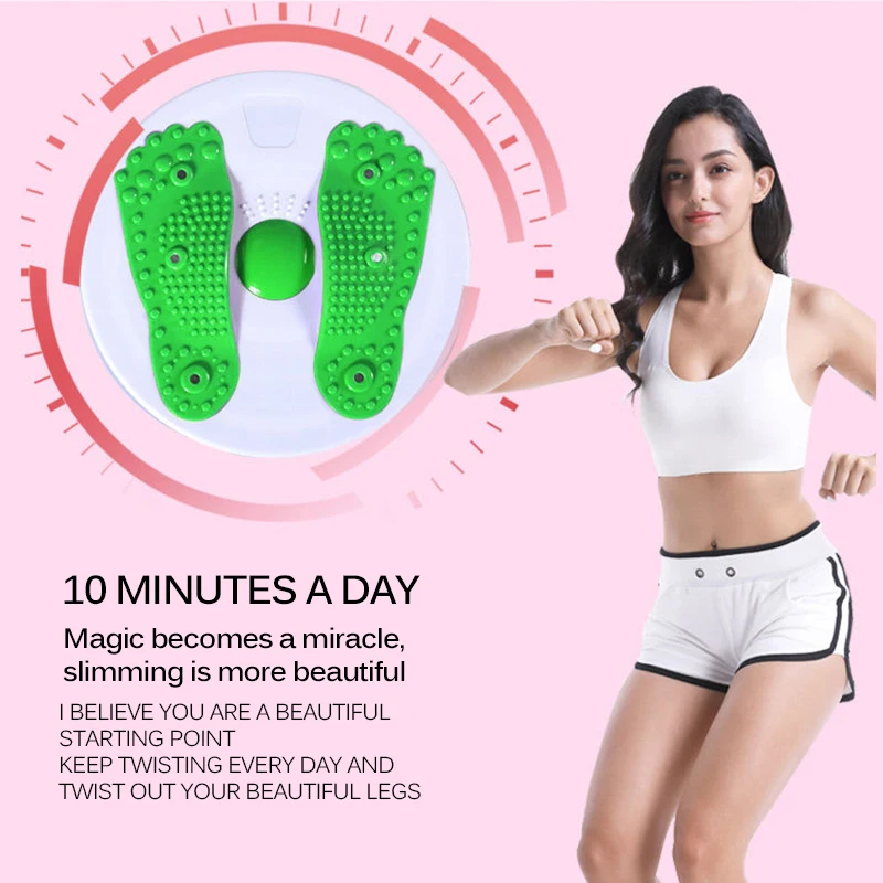 Twister Reduce Fat Home Fitness Magnet Waist Wriggling Equipment Twisting Board Swing Plate Twist Disc Workout |