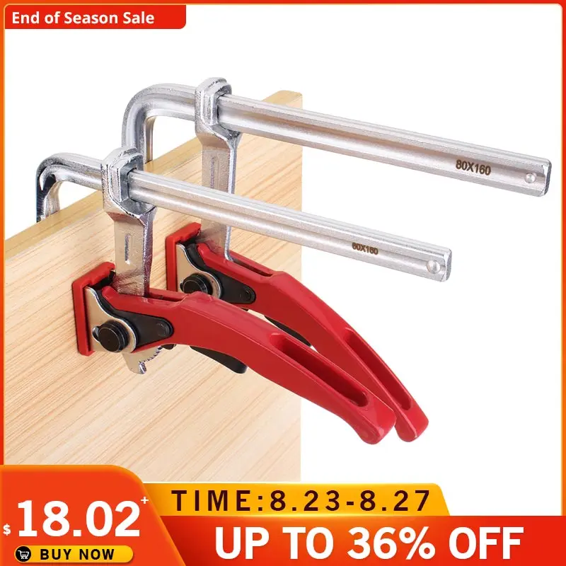 Сверхмощный стальной зажим MFT F быстросъемный для направляющей системы