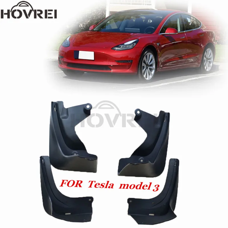 Брызговики передние и задние для Tesla Model 3 2016 2017 2018 2019|Грязезащита| |