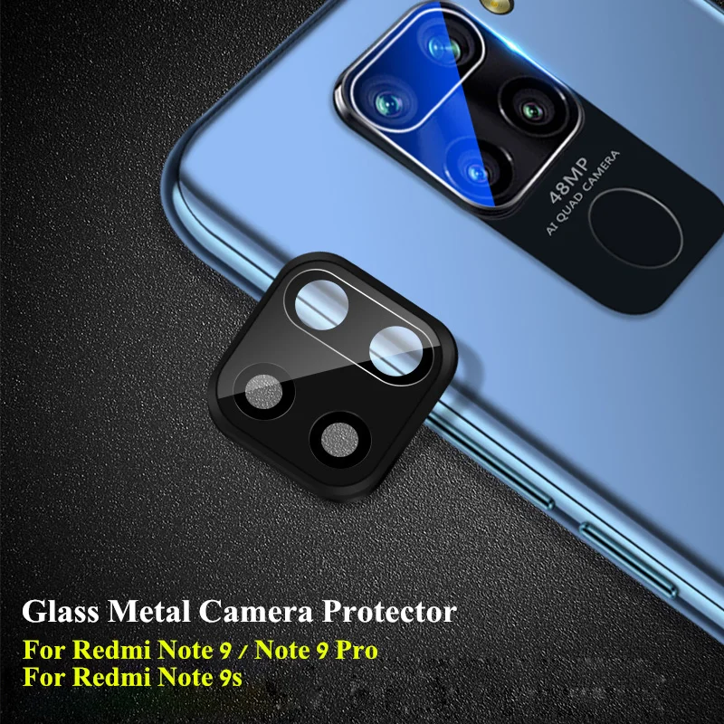 Металлический протектор для камеры Redmi Note 7 Pro Алюминиевый стеклянный чехол