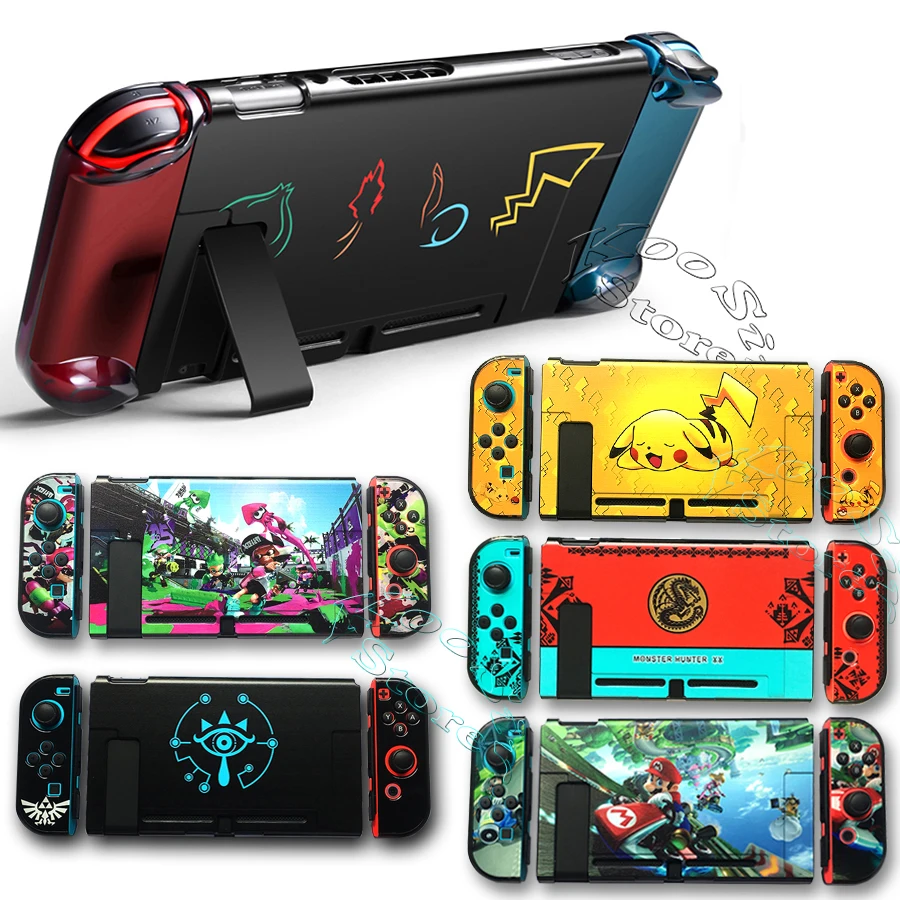 Защитный чехол для консоли nintendo s Zend, цветной чехол Nitendo Switch Crystal Shell, чехол для nintendo Switch Pikachus, тематический чехол