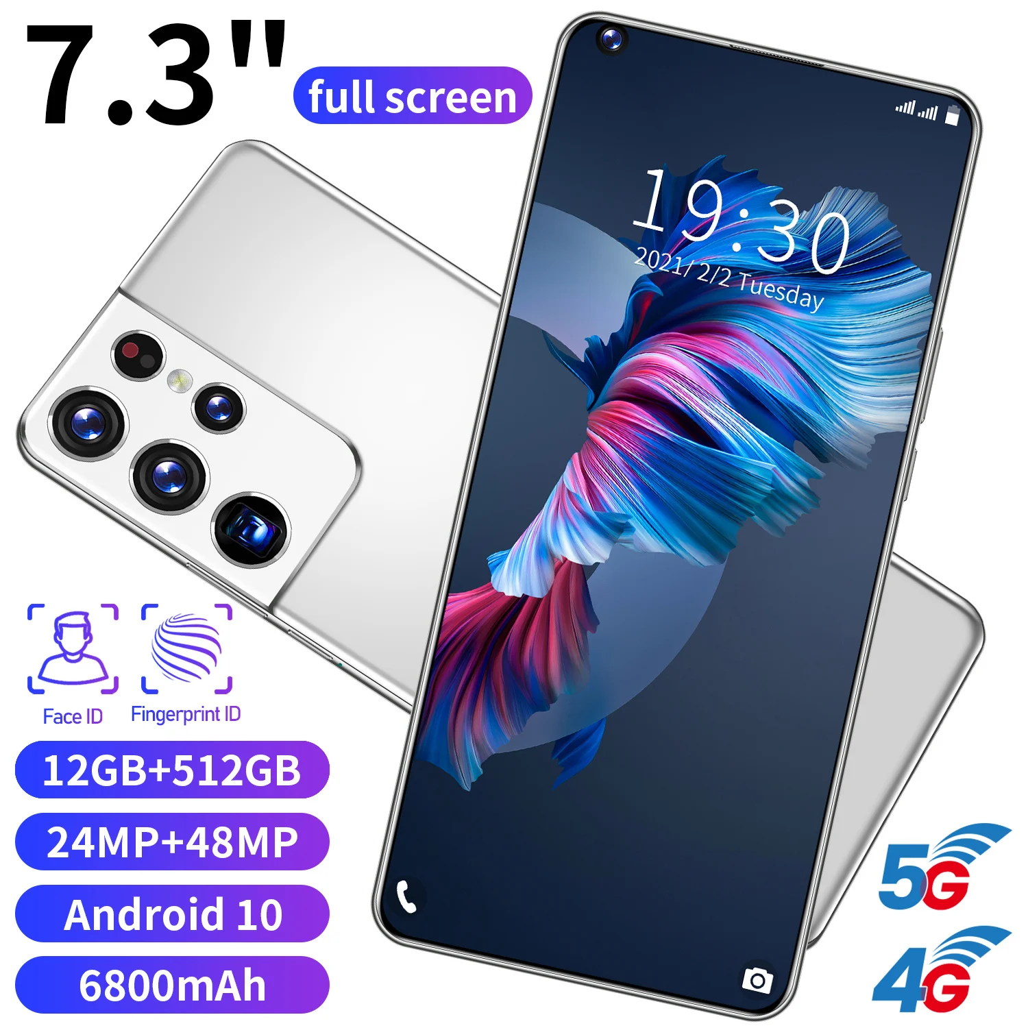 

Новинка, мобильный телефон 4G/Φ, версия 16 и 512 ГБ, мобильный игровой смартфон с долговечной батареей, специальный новогодний G