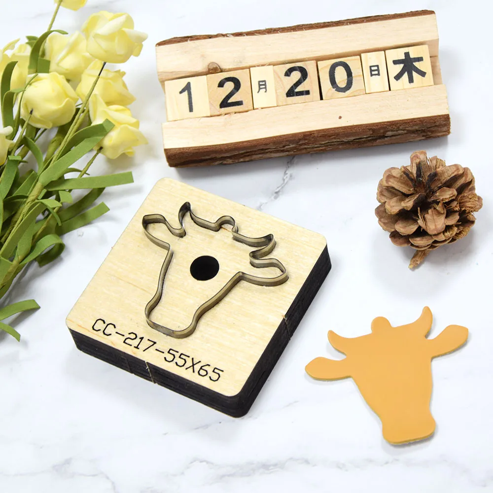 Коровьей кожи головы серьги высечки нержавеющего перфорированного стального серьги в форме лезвий режущая пластина кожаный ремесленный Резак Плесень древесины набор «сделай сам» для SMVAUON