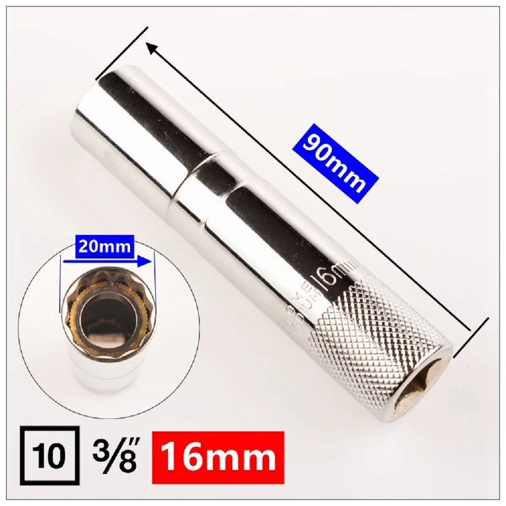 14 мм-16 мм Магнитная Свеча зажигания торцевой ключ гаечный Авто Грузовик Ремонт