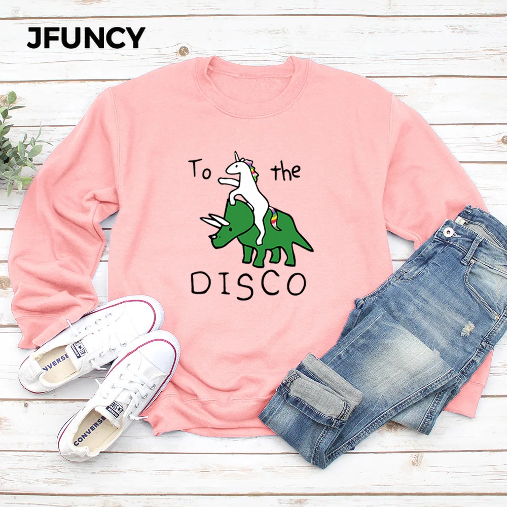 

JFUNCY 2020 Autumn Women Hoodies Plus Size Female Hoodie Sweatshirt Woman Pullover New Cartoon Print Long Sleeve Sportwear