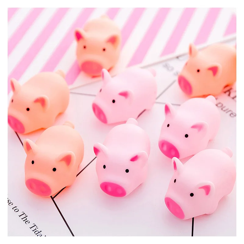 2 шт. Милая имитация розовая свинка со звуком мини мультяшная комната стол
