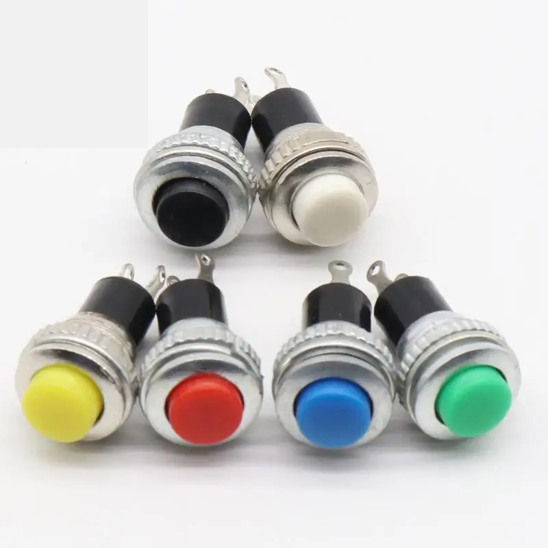 6 шт. черный/зеленый/желтый/синий/белый/Красный Выкл Мгновенный На 0.5A 250VAC пульт