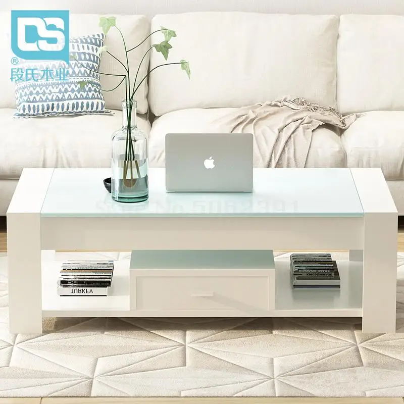 Чайный столик простой современный чайный из закаленного стекла для гостиной