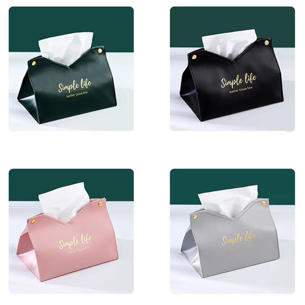 

Practical Creative Nordic Ins Style Family Living Room Bedroom Girl Leather Extraction Paper Storage Box