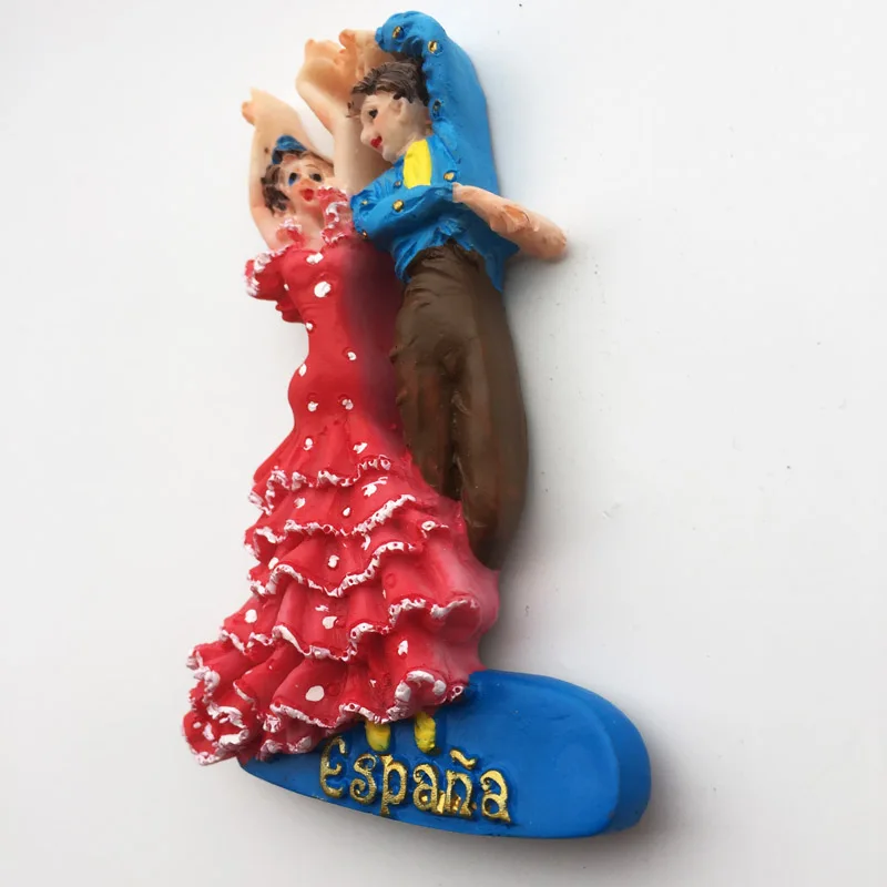 Магнитный декор для холодильника фламенко любовь танцоры в Барселоне Испания