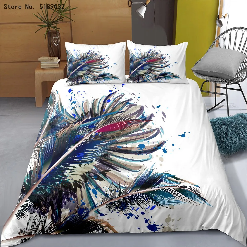 2/3 шт перо пододеяльник богемный Мандала стиль Стёганое одеяло один двойной