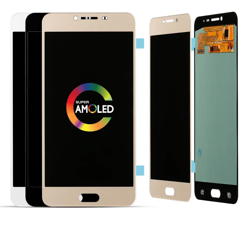 Замена супер AMOLED LCD для Samsung Galaxy C7 2016 C700 SM-C7000 Высокое качество ЖК-дисплей +