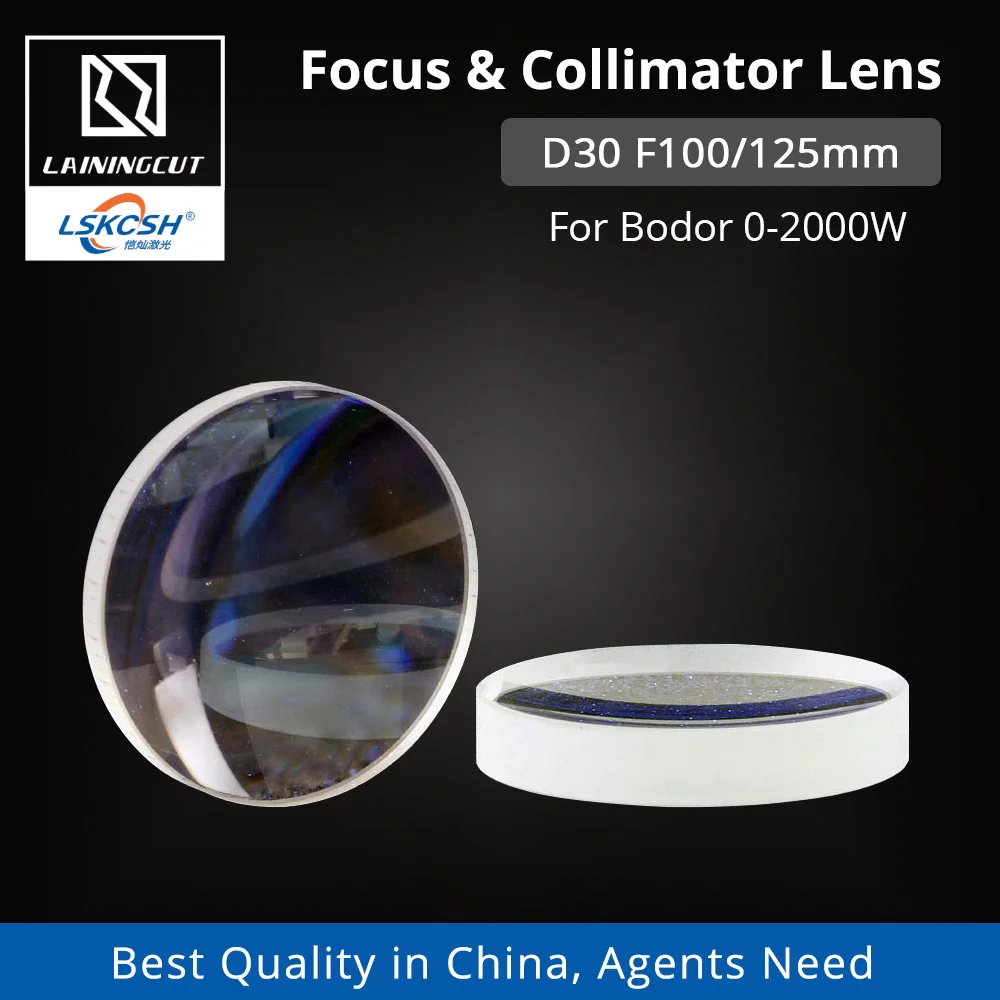 LSKCSH Bodor Focus &amp Collimating Lens D30 F100/125 мм кварцевый плавленый силикон для лазерной