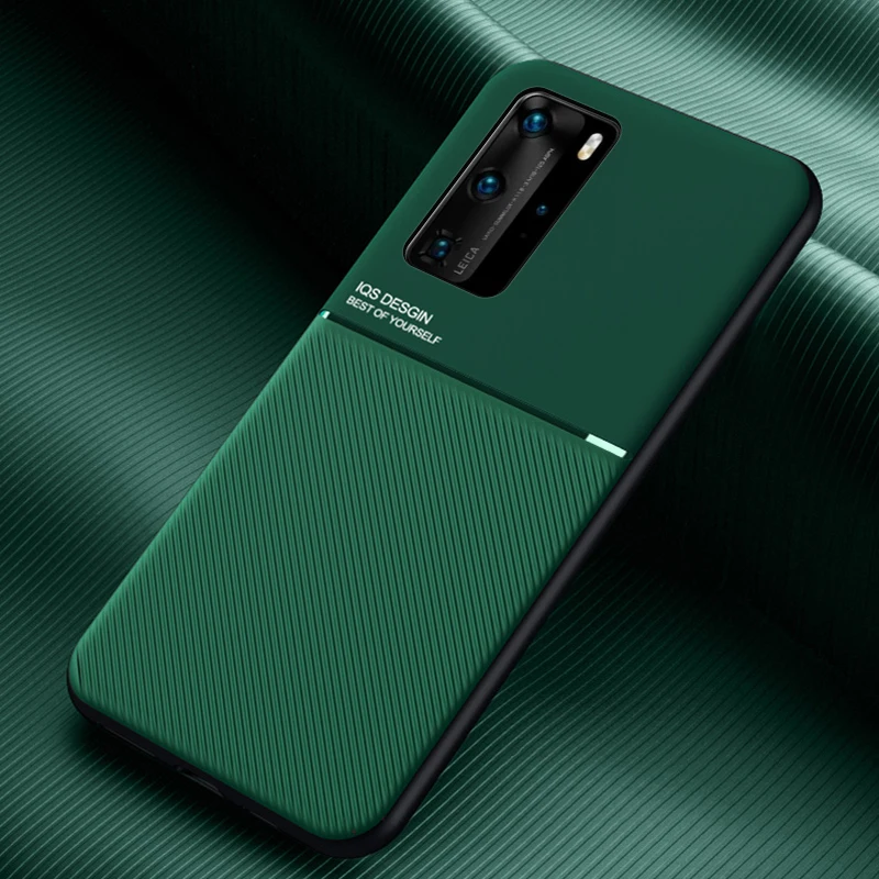 Матовый чехол с кожаной текстурой для Huawei P40 Pro P30 P20 Nova 6 SE 5i 5 5T Mate 40 20 30 Lite Y9 Prime P Smart Z