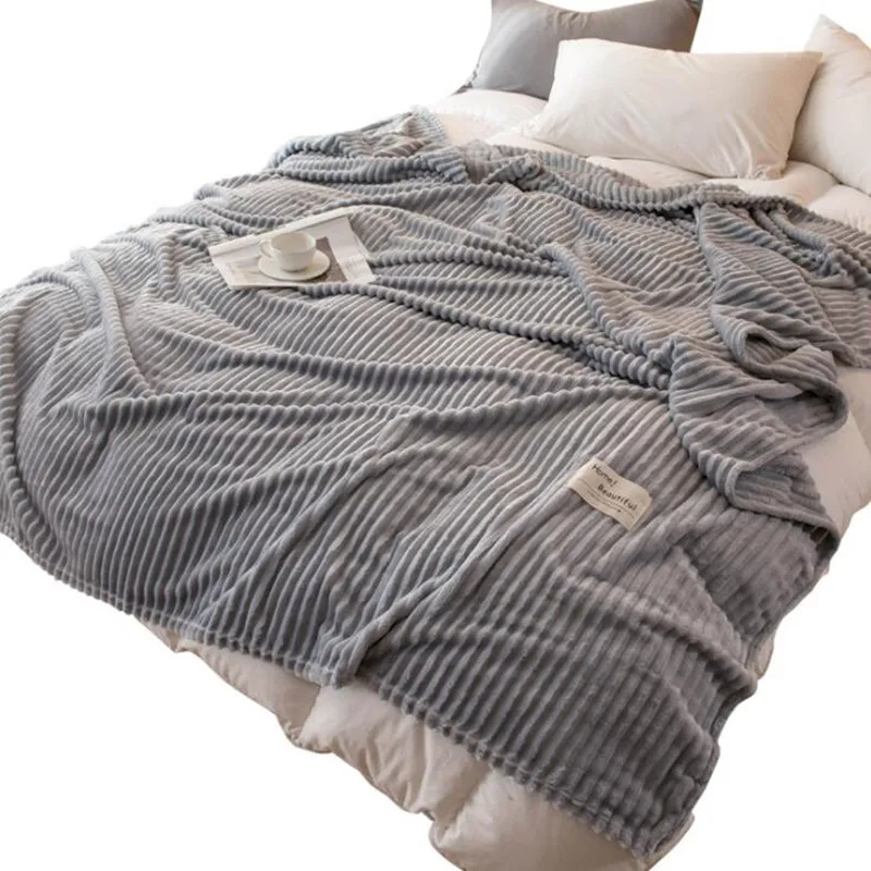 

Cheap High quality 200x230cm brand Blanket super soft throw fleece blankets on the bed winter plaid bedspreads