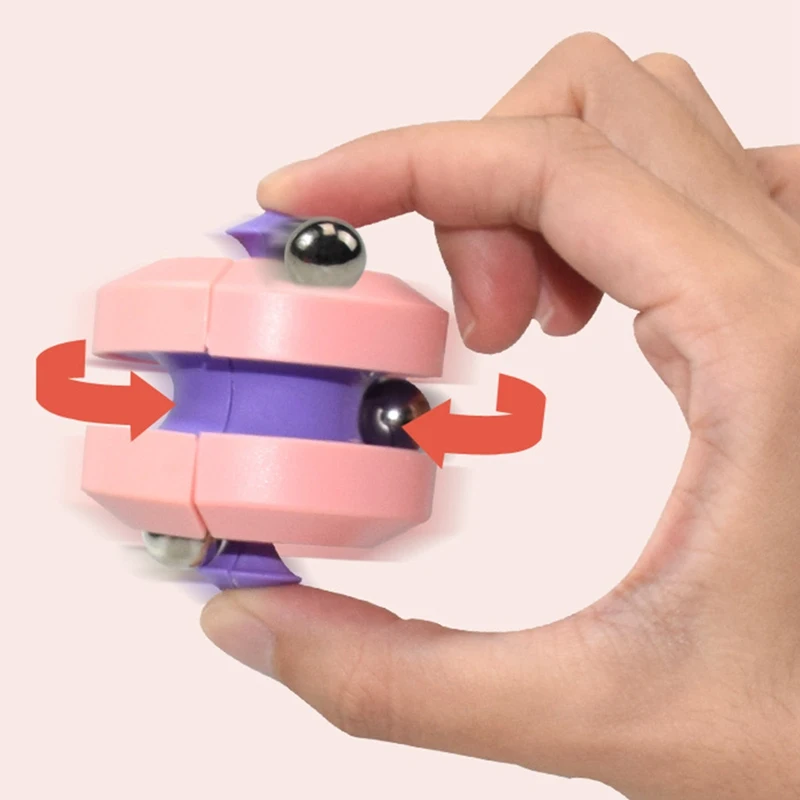 Starry Sky Rotating Bean Toys Decompression Small Beads Spinner Magic Cube Stress Relieve Puzzle Track Ball for Kids Adult |