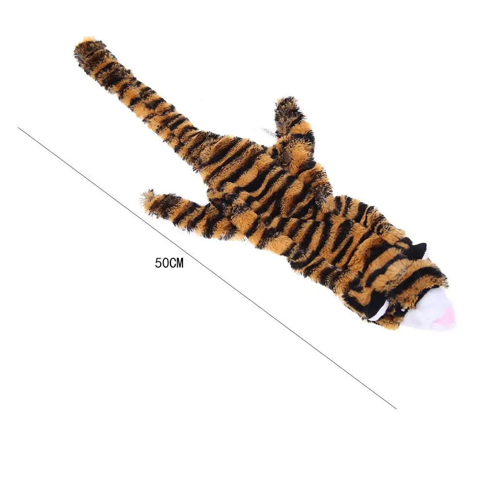 

Tiger/Leopard Print Plush Pet Dog Sound Toys Bite Resistant Chew Squeak Toy